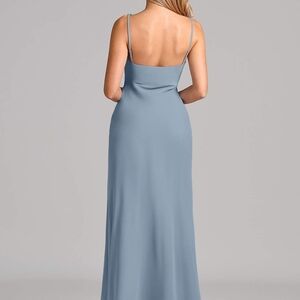 Studio 1940 Backless Blue Dress